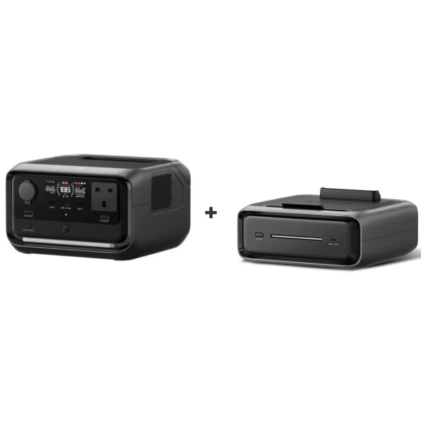 EcoFlow RIVER 3 Plus Portable Power Station 286Wh capacity with River 3 Plus Smart Extra Battery - EF-RV-H02-1/EF-RV-E01-1
